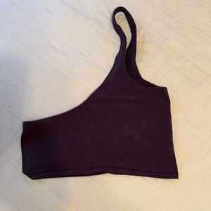 Athleta Dark Purple Asymmetrical Bralette